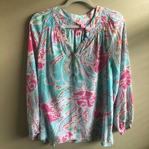 Lily Pulitzer Long Sleeve Blouse